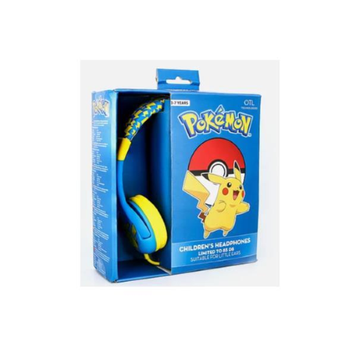 OTL CUFFIE BAMBINO POKEMON PIKACHU HEADPHONES CON CONNETTORE 3.5 MM MULTICOLORE